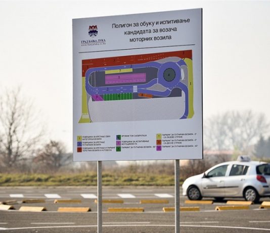 Poligon za obuku budućih vozača na novoj lokaciji