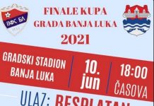 Finale Kupa grada Banje Luka: Utakmica humanitarnog karaktera