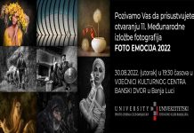 Univerzitetski foto kino klub dobio FIAP srebrnu plaketu za izlozbu Foto Emocija
